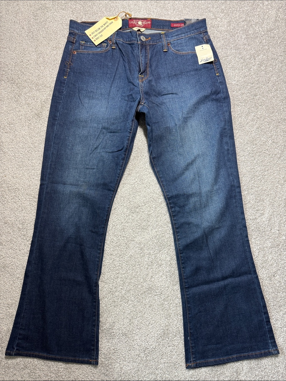 LUCKY BRAND SOFIA BOOT ANKLE JEANS WOMEN'S SIZE 12 / 31 DENIM